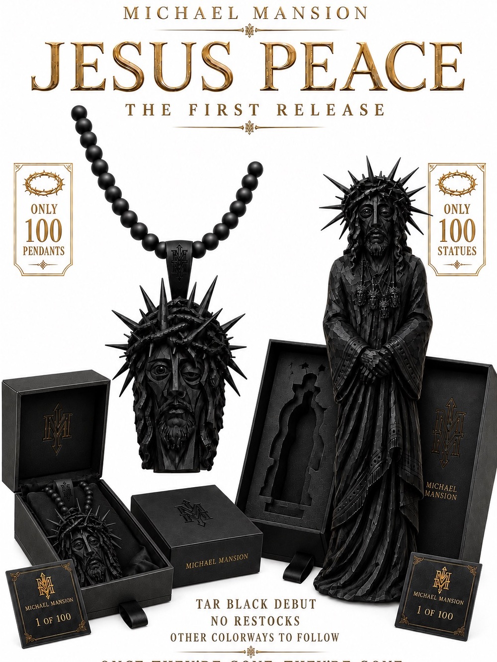 Michael Mansion Jesus Peace Limited Edition Pendant